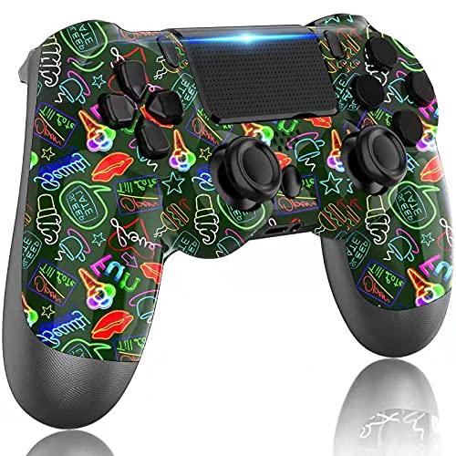 LITTJOY Controller for PS4, Wireless PS4 Controller, with Built-in 1000mAh  Rechargeable Battery, Compatible wi