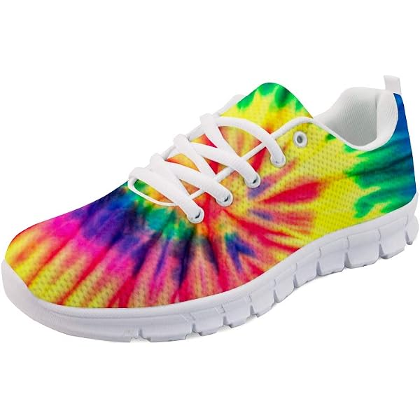 Rainbow Tie-dye slip on Sneaker (S6121VW) VANS Off Wall Rainbow Tie Dye Canvas Slip-On Sneakers Mens  main image 2