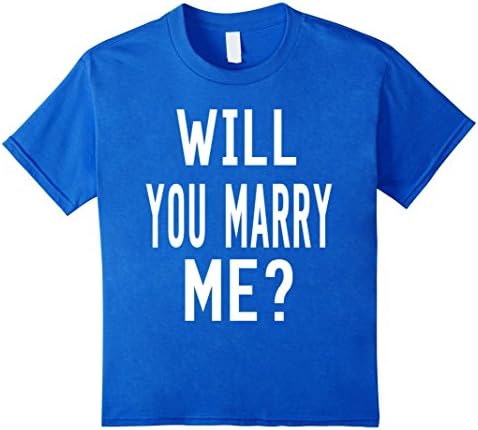 Kids Will You Marry Me? Surprise Proposal T-Shirt 12 Royal Blue