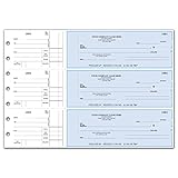 CheckSimple 3-Per-Page Multi-Purpose Manual Business Checks w/Side Stubs (250 Checks) - Custom