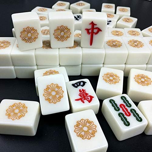 Xiaolizi International General Mahjong set, retro Chinese style, fine acrylic material with box, suitable for home entertainment