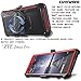 COVRWARE [Aegis Series] case Compatible with ZTE ZMAX PRO/ZTE Carry, with Built-in [Screen Protector] Heavy Duty Full-Body Rugged Holster Armor Case [Belt Swivel Clip][Kickstand], Red