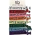 Infinity Collection - Multicolored Cheer Girl Hair Ties - No Crease, No Tug Elastic Ponytail Holders, Women, Cheerleaders, Teams & Coaches - 8 Pcs