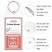 Cruise Tags 12 Pack Both Sizes (Wide and Narrow) Luggage Etag Holders Zip Seal Steel Loops