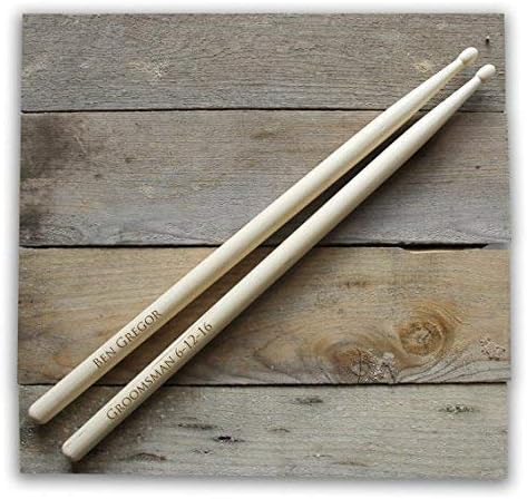 Personalized professional grade hickory drum sticks/Engraved 1 Pair