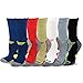 No Binding Viscose from Bamboo Colorful Diabetic Crew 6-Pairs Socks for Men (10-13, Basic)