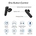 Upgraded Bluetooth 5.0 Wireless Earbuds, Bluetooth Headphones with 35 Hour Playtime Deep Bass HiFi 3D Stereo Sound, Built-in Mic Earphones with Portable Charging Case for Smartphones (Black) (Black)