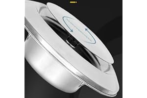 Stainless Steel Ceiling Air Vent – Round Exhaust & Supply Diffuser for Bathrooms, Kitchens, and for HVAC Systems – 4-inch and