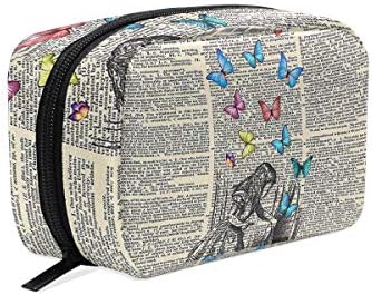 Cosmetic Bag Portable and Suitable for Travel Alice In Wonderland - Let The Adventure Begin Make Up bag with Zipper Pencil Bag Pouch Wallet