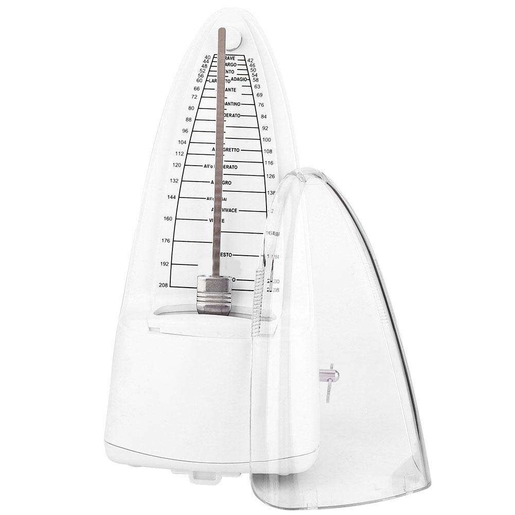 Bnineteenteam Classic Style Metronome Instrument Metronome with Bells for Guitar,Piano,Drum,Violin and so on(White) Regulator Musical Instrument Accessories