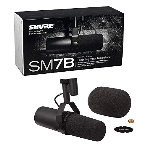 Shure SM7B Cardioid Dynamic Vocal Microphone with TwoSection Broadcast