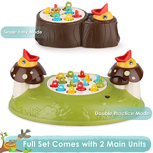 iPlay, iLearn Kid Woodpecker Feeding Toy, Sensory Development Fine