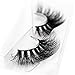 3D Mink False Eyelash 100% Handmade Strip Lashes, Pinkzio Reusable Extra Thick, Dramatic Volume Double Layer Fake Lashes 3D Faux Mink Lashes-003