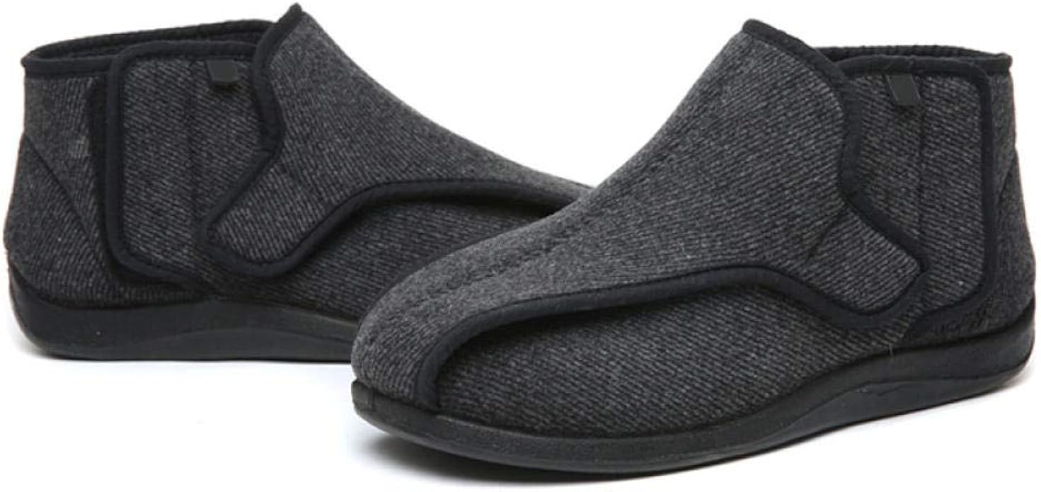 Arthritis Edema Swollen Wide Easy Close Shoes, Adjustable Cloth Shoe for Diabetic， Fat Foot