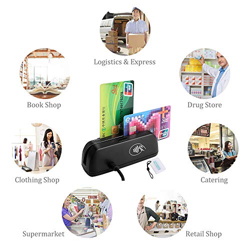 3 in 1 Combo SZTW150 Magnetic Card Reader + EMV Chip/RFID NFC Reader Writer Only for APDU Command Professional Person - Thumbnail 6
