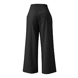 Womens Capri Pants for Summer Leg Palazzo Pants for