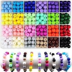 Candy Color Acrylic Round Beads, 28 Colors Assorted