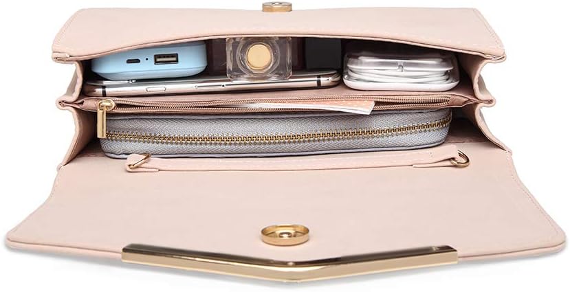 Miss Lulu Womens Clutch Elegant Clutch Bags for Women Mini Crossbody Bag For Women Can Hold 8.3' Tablet - Image 4