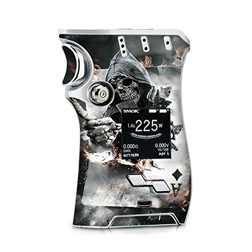 Skin Decal Vinyl Wrap Smok Mag Kit 225w Vape (Includes TFV12 Prince Tank Skins) Skins Cover/Ace Diamonds Grim Reeper Skull