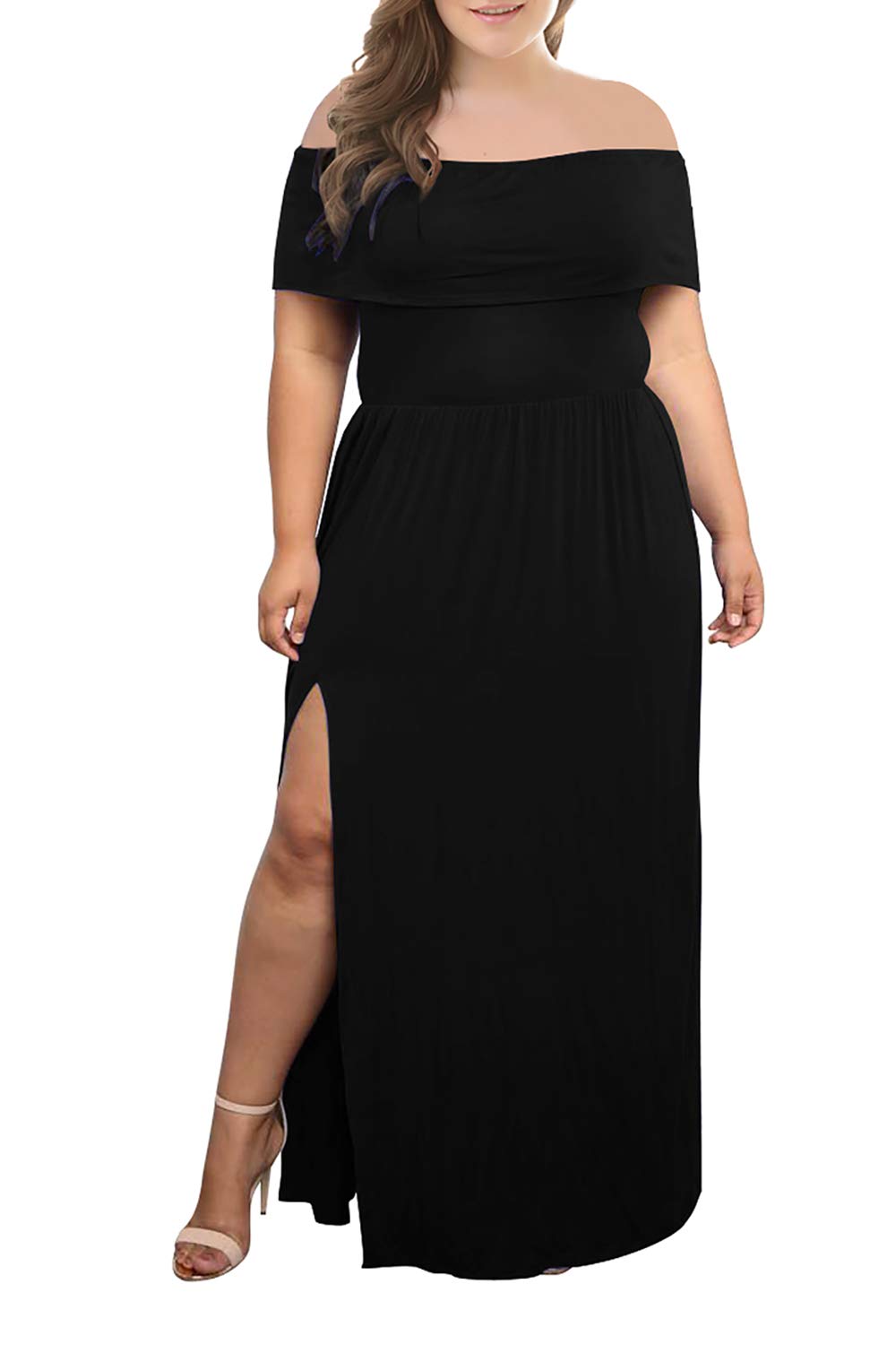 slit dress plus size