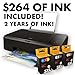 Kodak V65MEGA3ECO/37 Verite Wireless Color Photo Inkjet Printer with Scanner and Copier and XL Ink Bundle, Black