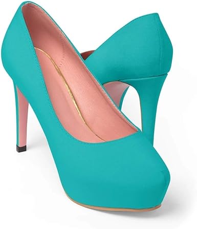 teal platform shoes