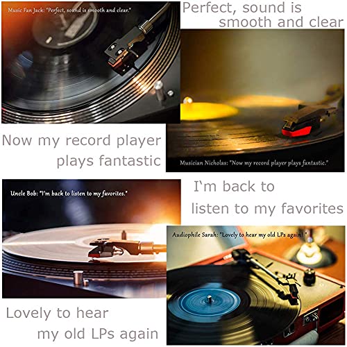 Record Player Needle, 4 Pack Universal Turntable Stylus Replacement