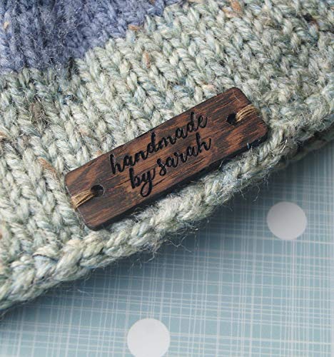 image for KMK Studio Custom clothing labels, wooden garment labels, personalized