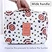 Jewelvwatchro Travel Portable Organizer Cosmetic Bag, Portable Hanging Toiletry Bag for Women or Men for Vacation (Pink Smile)