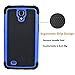 Njjex for Galaxy Mega 6.3 Case， [Nveins] Shock Absorbing Hybrid Dual Layer Rubber Plastic Impact Armor Defender Bumper Rugged Hard Sgell Case Cover for Samsung Mega 6.3 i9200/i9205/i527 [Blue]