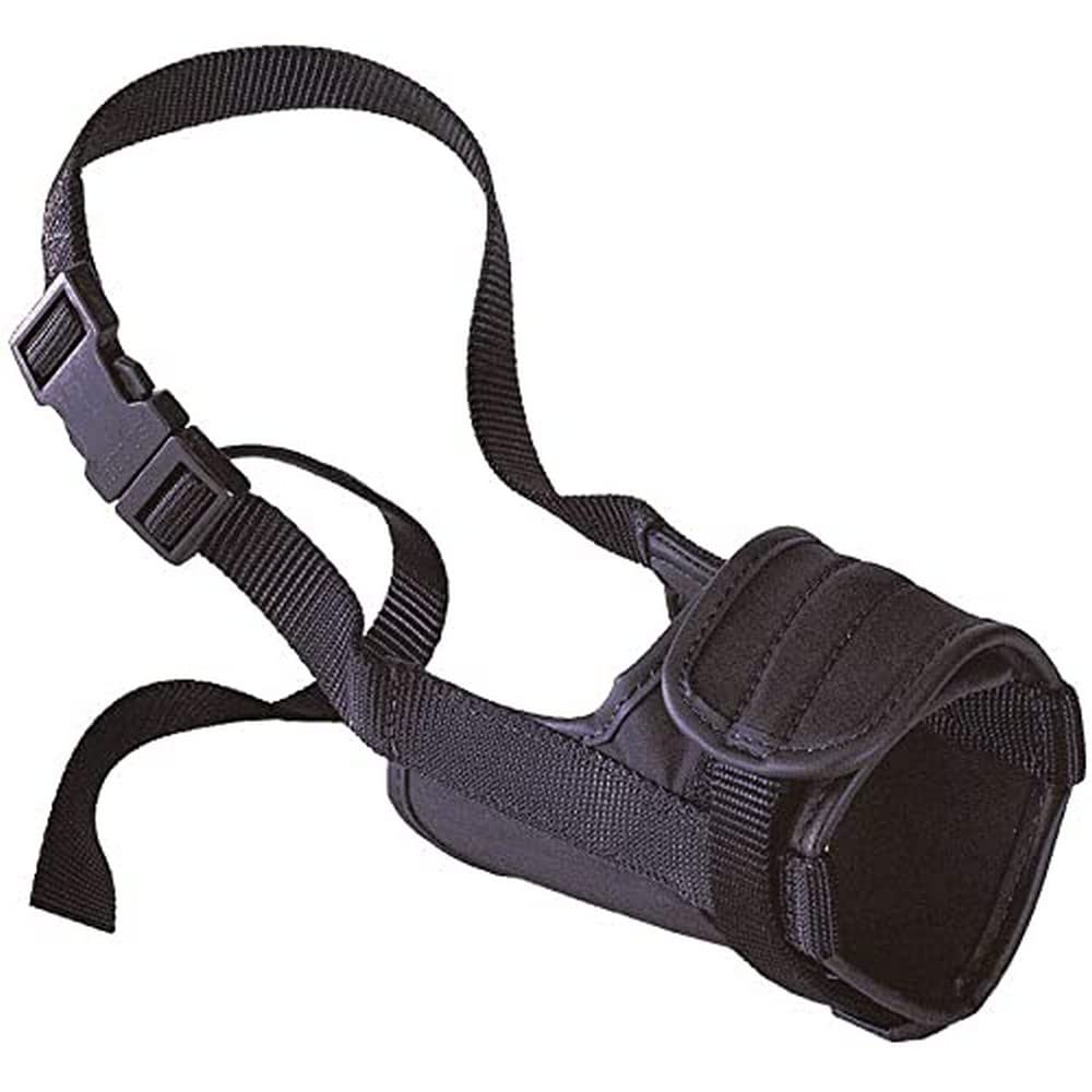 Ferplast Muzzle for dogs SAFE MEDIUM Anti-bite, Sturdy nylon, Open at the front, Soft padding, Adjustable with Velcro, A: 46÷80 cm - B: 20÷25 cm - B: 12 cm