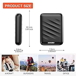 DEWBU Power Bank 12V Battery with Intelligent Led