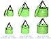 Premium Collapsible Bucket By Freegrace - Compact Portable Folding Water Container - Lightweight & Durable - Includes Handy Tool Mesh Pocket (Green(Upgraded), 23L (Lid))