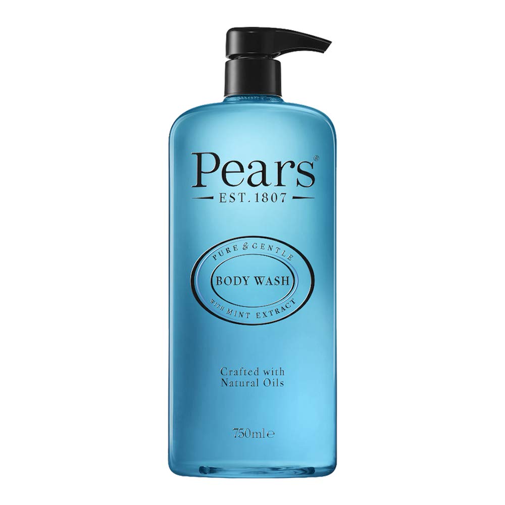 Pears Pure & Gentle Body Wash with Lemon Flower Extract - Nourishing Gel Cleanser -Crafted with Natural Oils - 10x More Moisturiser* - Beauty Bath for Moisturising Care - 750ml