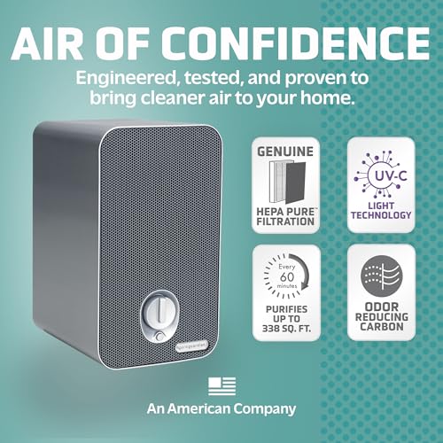 GermGuardian Air Purifier for Home with HEPA Filter, Removes 99.97% of Pollutants, Covers up to 375 Sq. Foot Room in 1 Hr, UV-C Light Helps Reduce Germs, Zero Ozone Verified, 11