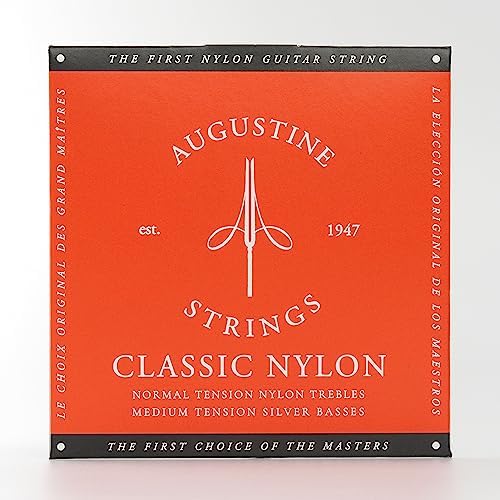 Augustine Red Medium Tension, 028" Gauge Classical Guitar Strings (524A) Pricepulse