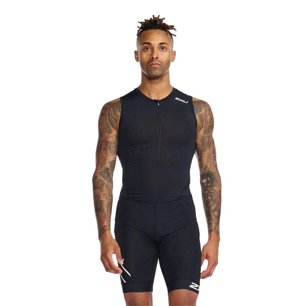 2XU Men's Core Trisuit Black/White, Small
