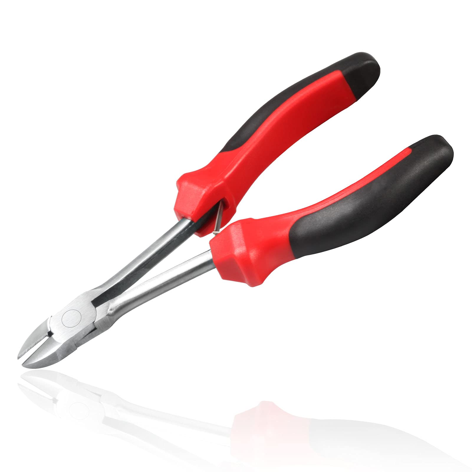 LEONTOOL 6 Inches Diagonal Cutting Pliers Mini Long Reach Wire Cutters Jewelry Making Tool Zip Snip Pliers Diagonal Side Cutters Side-Cutting Pliers for Crafting Electricians and Homes