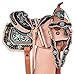 Manaal Enterprises Premium Leather Western Horse Saddle Tack Get Matching Leather Headstall, Breast Collar, Reins Size 14 to 18 Inches Seat Available (15″ Inch Seat, Blue)thumb 1