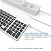 Bluetooth Keyboard, Vive Comb Rechargeable Portable BT Wireless Keyboard with Number Pad Full Size Design for Laptop Desktop PC Tablet, Windows iOS Android-Black and Silver