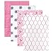 Hudson Baby 4 Piece Muslin Swaddle Blanket, Pink Mandalas