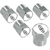 Lincoln White Background Chrome Valve Cap Covers
