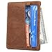 Augus leather Card Holder Front Pocket Wallet with RFID Blocking