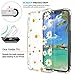 JIAXIUFEN Compatible with iPhone X iPhone Xs Case Clear Cute White Daisies Slim Shockproof Flower Floral Desgin Soft Flexible TPU Silicone Cover Phone Case