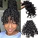 Afro Kinky Curly Bangs for Black Woman Clip in Bangs, Curly Black, Size No Size