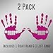 DD902HP 2-Pack Jeep Wave (1 Right, 1 Left Handed) Decal Sticker | 5.5-Inches Wide | Premium Quality Hot Pink Vinyl Decal