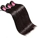 UNice Hair Icenu Series 8A Grade Peruvian Straight Hair 3 Bundles 100% Unprocessed Remy Human Hair Weave Extensions Natural Color (10 12 14)