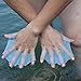 TRENDBOX Swim Swimming Soft Silicone Gear Paddle Fins Fingers Hand Palm Webbed Flippers Training Gloves Water Resistance