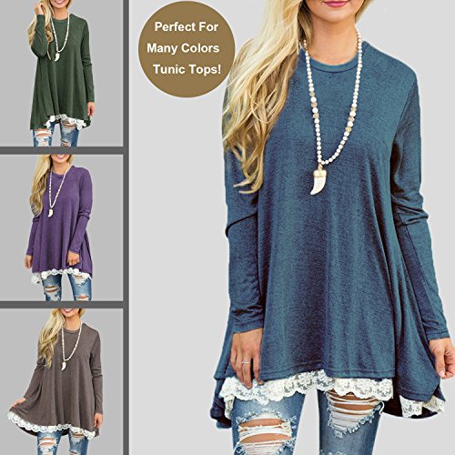 Algopix Similar Product 12 - Sanifer Long Bead Necklace Crescent