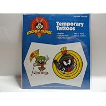 Amazon Com Body Prints Looney Tunes Temporary Tattoos Marvin The Martian Body Paint Makeup Beauty Personal Care